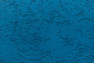 Blue Plaster Wall Texture Design Rough Pattern Abstract Stucco Grunge Background