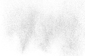 Distressed black texture. Dark grainy texture on white background. Dust overlay textured. Grain noise particles. Rusted white effect. Grunge design elements. Vector illustration, EPS 10.