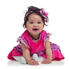 All cutness. Studio shot of an adorable baby girl isolated on white.