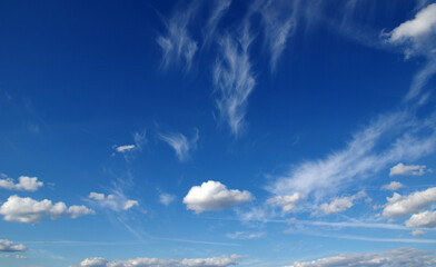 Fototapeta premium The sky and white clouds.