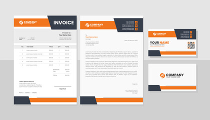 Professional business stationery template