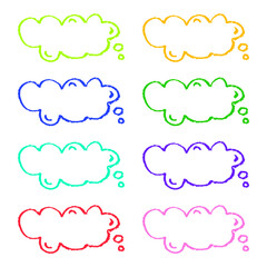 색연필 손그림 라벨 2103(C)_말풍선