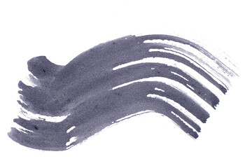 abstract acrylic watercolor paint brush stroke texture isolated on white background for logo and banner. design, creative, and illustration.