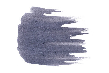 abstract acrylic watercolor paint brush stroke texture isolated on white background for logo and...