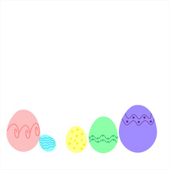 Simple Easter cards with cute chicks for icons.