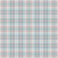 Seamless tartan plaid pattern with texture and pastel color. Vector illustration.