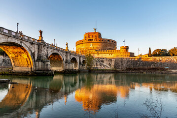 panorama eternal city of Rome in Italy