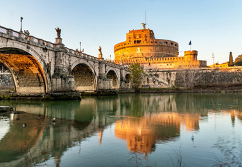 panorama eternal city of Rome in Italy