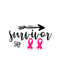 Breast Cancer SVG Bundle, Cancer SVG, Cancer Awareness, Ribbon, Breast Cancer Shirt, Commercial use