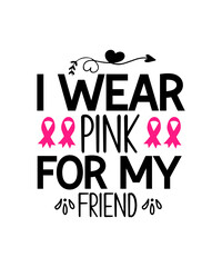 Breast Cancer SVG Bundle, Cancer SVG, Cancer Awareness, Ribbon, Breast Cancer Shirt, Commercial use