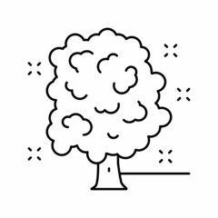 tree care services line icon vector illustration