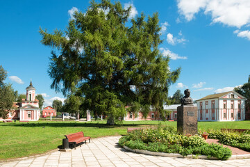 Volokolamsk,  Monument to Pushkin in the Goncharov Estate in the village of Yaropolets