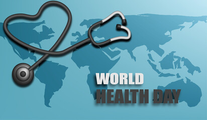 realistic background world health day vector