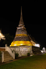 Fototapeta premium A beautiful chedi temple at Sukhothai Historical Park, Wat Tra Phang Thong Temple, which also one of UNESCO Heritage Site