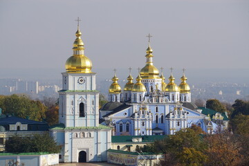 Fototapeta na wymiar St. Michael's Golden-Domed Monastery, Kyiv, Ukraine 