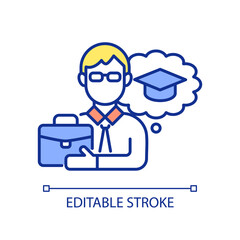 Student RGB color icon