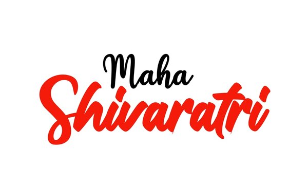 Maha Shivaratri graphic trendy typhograpy Design