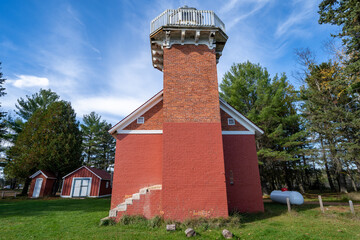 Sand Point Lighthouse in Baraga Michigan