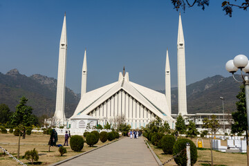Fototapeta na wymiar Faisal Mosque Islamabad Pakistan