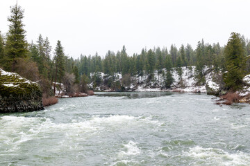 Spokane River at Bowl and Pitcher in Riverside State Park