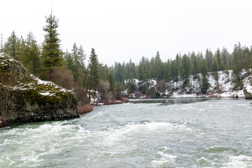 Spokane River at Bowl and Pitcher in Riverside State Park