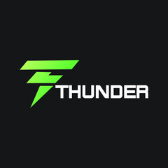 thunder Logo Template. Vector Logos Illustration
