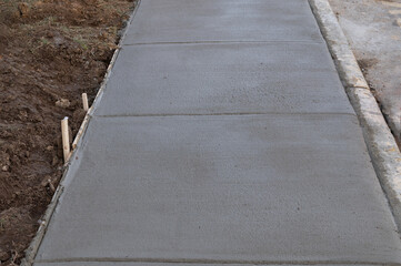 formwork for sidewalk cement industrial surface hard work