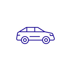 Fototapeta na wymiar Car automotive fast line icon. Automobile sport drive