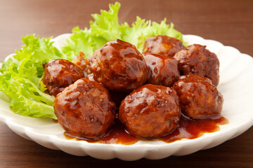 甘酢あんの肉団子