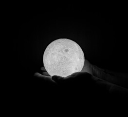 Moon light and glowing orbs