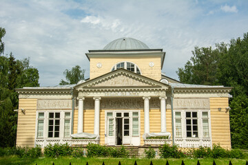 18th century Rose Pavilion built by the order of Empress of Russia Maria Feodorovna (Princess Dagmar of Denmark) in Pavlovsk, within Saint Petersburg, Russia