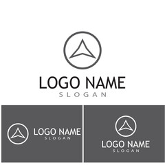 Futuristic Triangle Chain logo design inspiration
