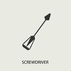  Screwdriver vector icon illustration sign