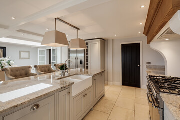 Beautiful luxurious traditional style modern kitchen