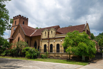 Fototapeta na wymiar The ancient Anglican Church of St. Pavel. Kandy, Sri Lanka