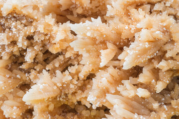 The texture of rock salt. Salt crystallization process. Natural mineral