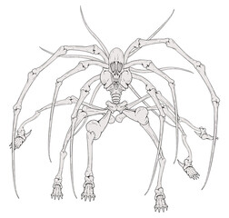 Horror creature illustration