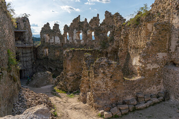 ruins of the castle in Slovakia