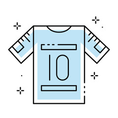 Isolated flat design sport shirt icon Vector