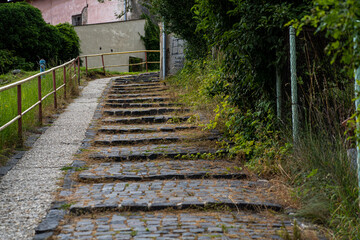 old stone stairs in Slovakia