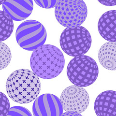 Retro 3d illustration of abstract balls, great design for any purpose. Modern poster for cover design. Vector seamless technology background. Background wall design.