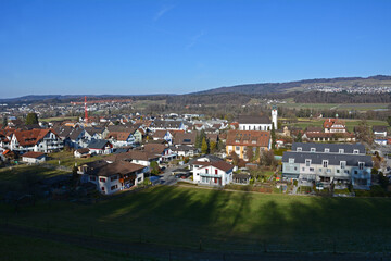 Ansicht von T&auml;gerig im Kanton Aargau, Schweiz
