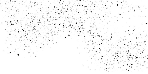  Silver glitter confetti on a white background. Illustration of a drop of shiny particles. Decorative element. Luxury background for your design, cards, invitations, gift, vip.