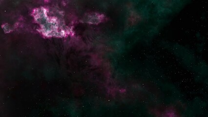 Fototapeta na wymiar green galaxy in deep space