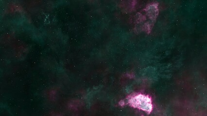 Obraz na płótnie Canvas Pink and green Large Magellanic Cloud galaxy