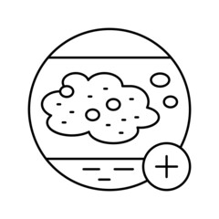 psoriasis clinic line icon vector illustration