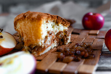 apple pie with cinnamon