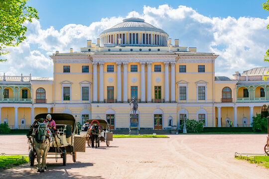 Pavlovsk palace in Pavlovsky park, Saint Petersburg, Russia