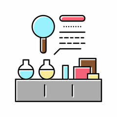 in-house laboratory color icon vector illustration