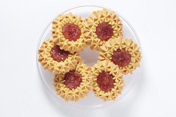 Cookies with cherry filling